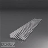 LIKOV LU-L lišta uzavírací perforovaná délka 2,5m tl. 0,8mm, šířka 50mm